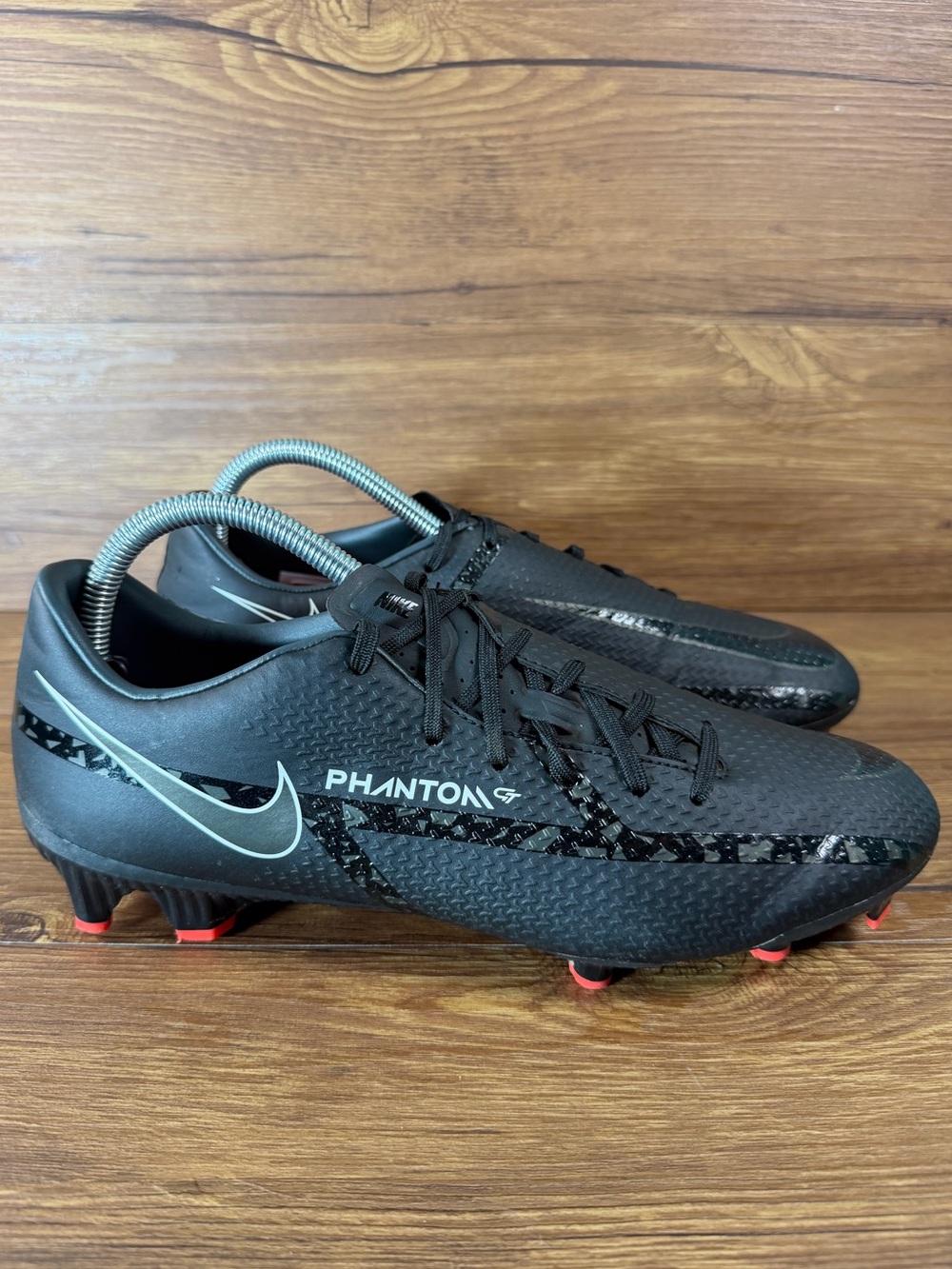 Nike‎ Phantom GT2 FG/MG Soccer Cleats Shadow Pack Black Red | Men's Size 9
